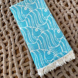 Sand Free La Jolla Cove Blue Turkish Towels - 100% Cotton  Citizens of the Beach